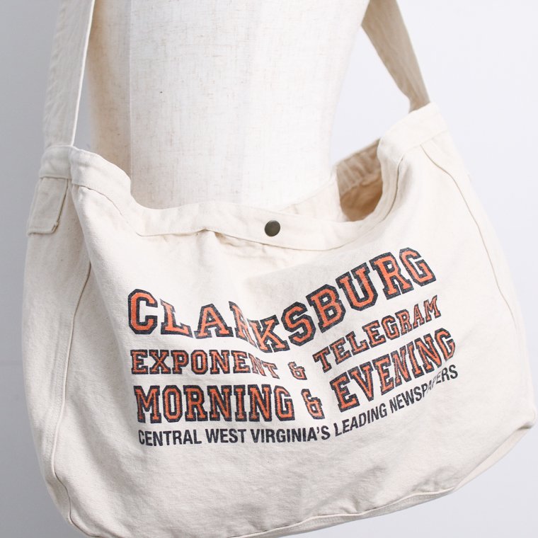 Newspaper Bag Products™ “REPRODUCT” Heavy-Weight Cotton Garment-Washed  Newspapar Delivery Bag “染込みPrinted”