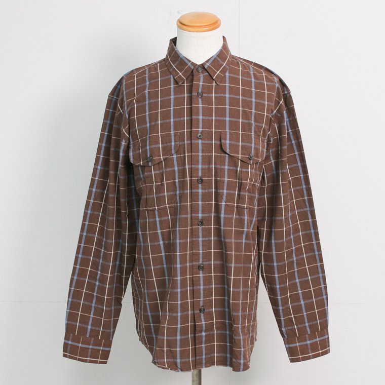 FILSON フィルソン WASHED FEATHER CLOTH SHIRT ウォッシュドフェザークロスシャツ ブラウン