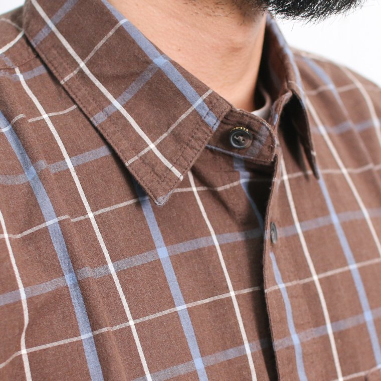 FILSON フィルソン WASHED FEATHER CLOTH SHIRT ウォッシュドフェザークロスシャツ ブラウン