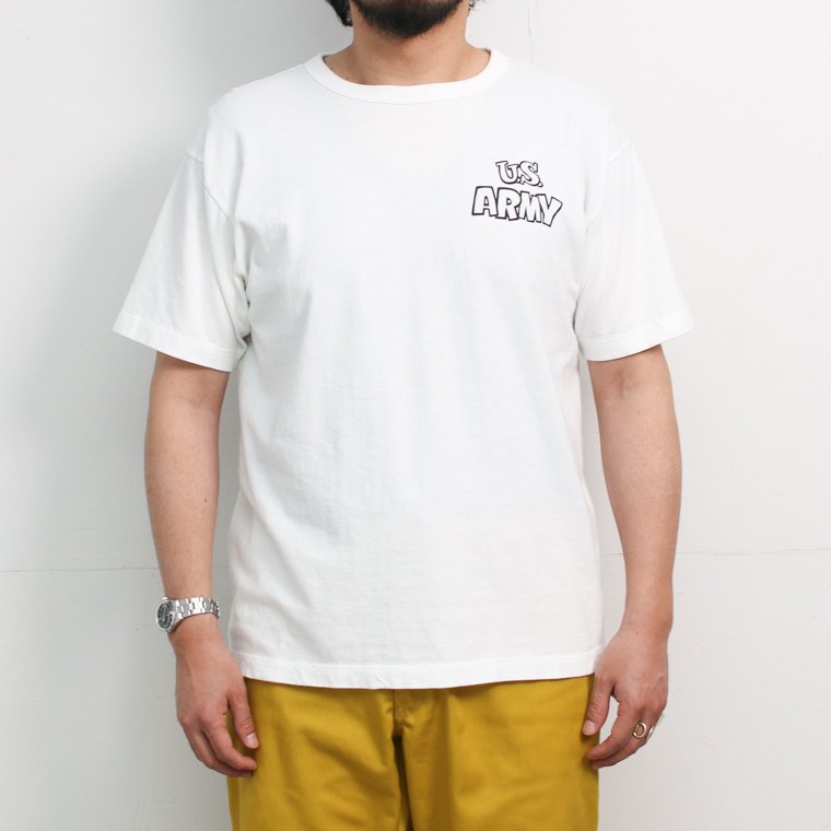 バズリクソンズ BUZZ RICKSON'S 東洋エンタープライズ BR79400 GOVERNMENT ISSUE TEE U.S.ARMY ホワイト