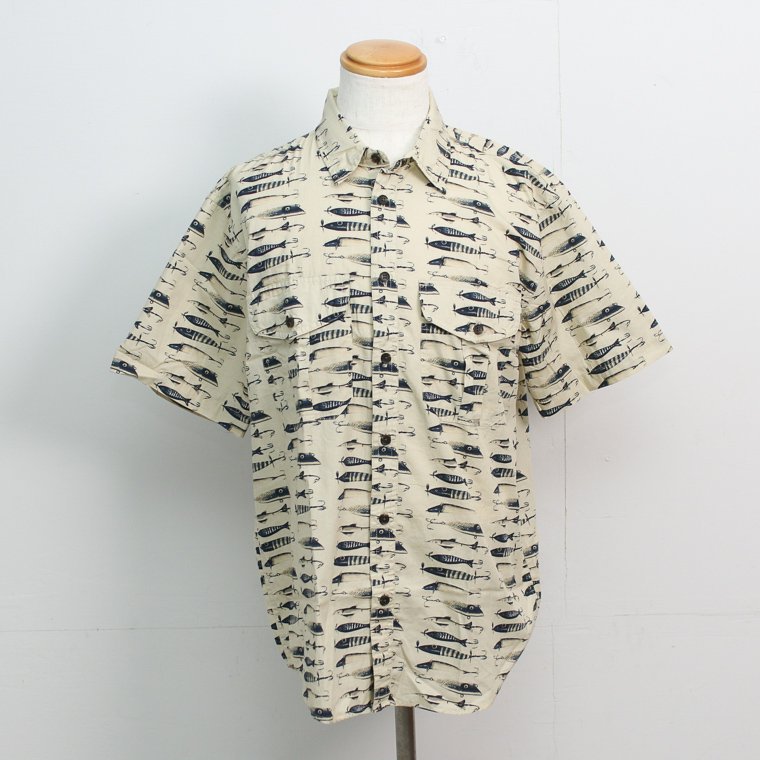 FILSON フィルソン S/S WASHED FEATHER CLOTH SHIRT 半袖ウォッシュドフェザークロスシャツ ナチュラル