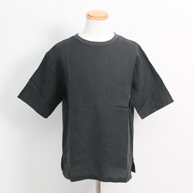 デリシャス DELICIOUS リネンビッグTシャツ LINEN Big T ブラック