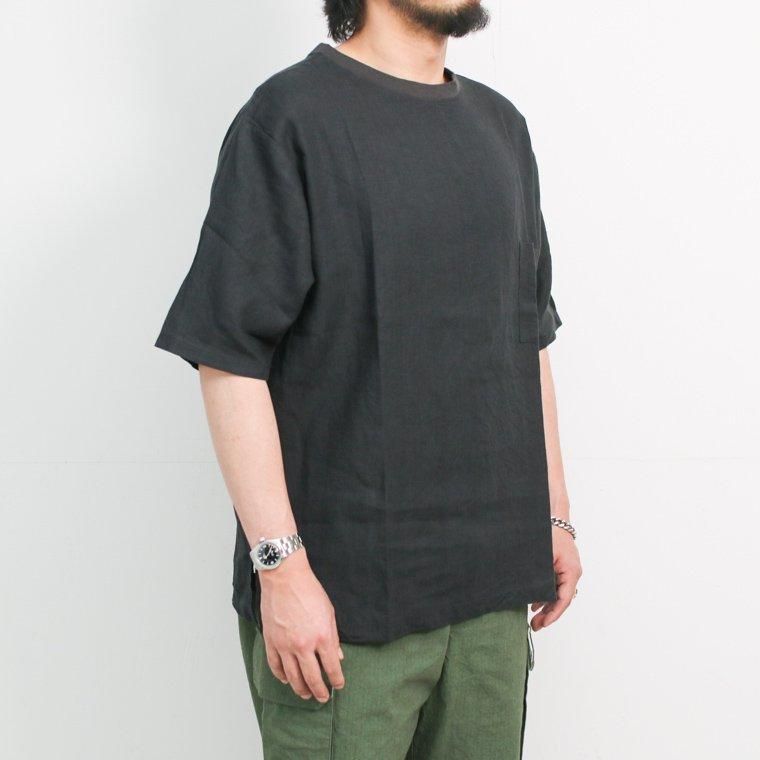 デリシャス DELICIOUS リネンビッグTシャツ LINEN Big T ブラック