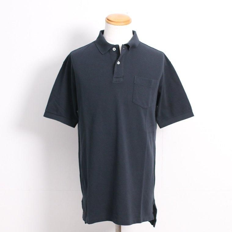 ワーカーズ WORKERS K&T H ビッグフィットポロ BIG Fit Polo, Fade Black