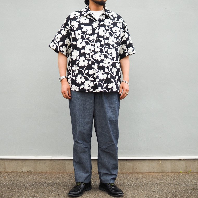 サニースポーツ SUNNY SPORTS プリンテッドボックスシャツ PRINTED BOX SHIRTS ブラック