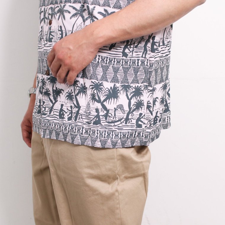 SUN SURF サンサーフ 東洋エンタープライズ SS39220 ハワイアンシャツ RAYON HAWAIIAN SHIRT “ISLAND  CLASSIC BORDER”