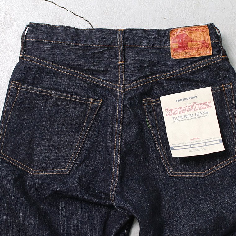 エフオービーファクトリー FOB factory F153 セルヴィッチデニムテーパードジーンズ SELVEDGE DENIM TAPERED  JEANS