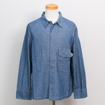 <img class='new_mark_img1' src='https://img.shop-pro.jp/img/new/icons14.gif' style='border:none;display:inline;margin:0px;padding:0px;width:auto;' /> CORONA CS013 - UTILITY FIELD SHIRT / BLUE CHAMBRAY ֥롼֥졼