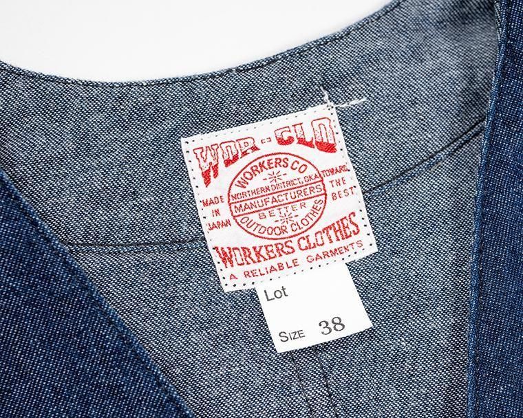ワーカーズ WORKERS K&T H クルーザーベスト デニム Cruiser