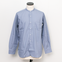 <img class='new_mark_img1' src='https://img.shop-pro.jp/img/new/icons14.gif' style='border:none;display:inline;margin:0px;padding:0px;width:auto;' /> WORKERS K&T H Хɥ顼 Band Collar Shirt, Poplin, Blue Grey