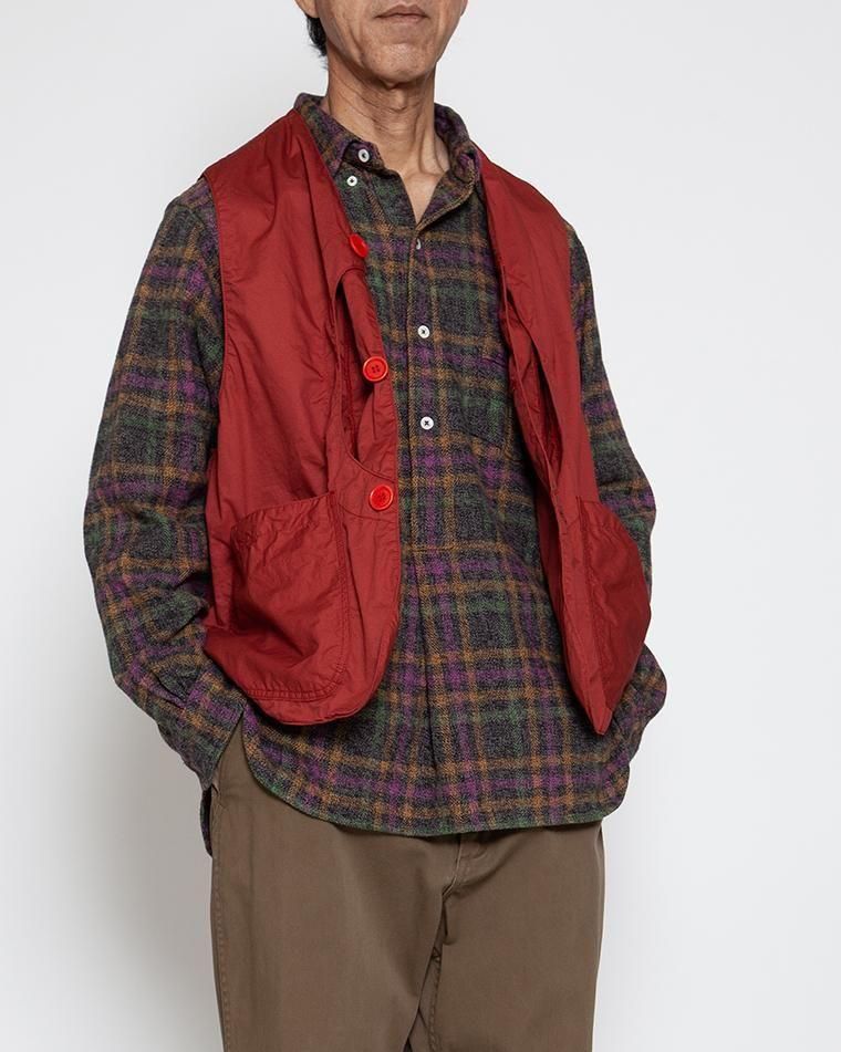コロナ CORONA CV002 - GAME VEST / Red Cotton Twill Light レッド
