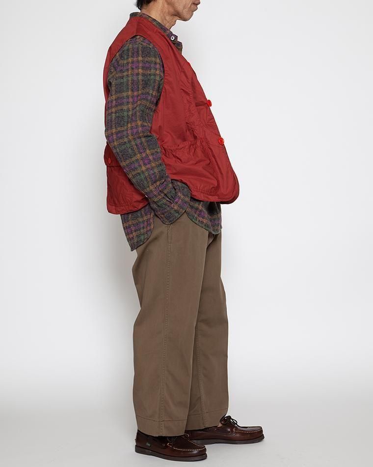 コロナ CORONA CV002 - GAME VEST / Red Cotton Twill Light レッド