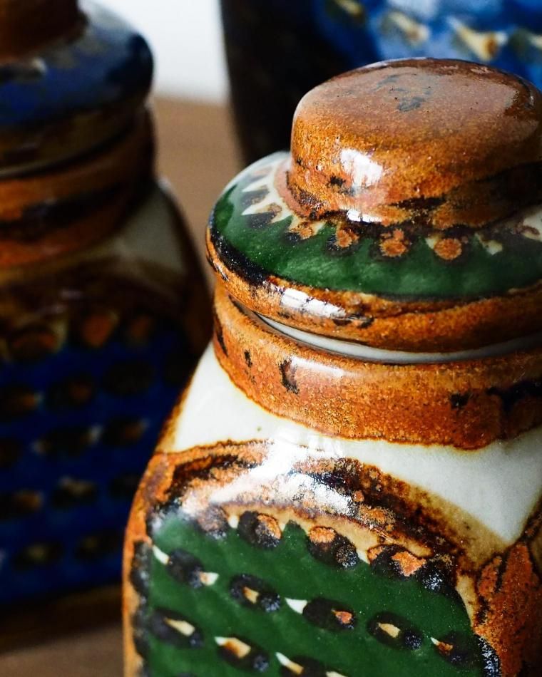 ◎ イタリア製アンティーク陶器 イタリア製陶器 Mughetto(スズラン)シリーズ ／Italian ceramic