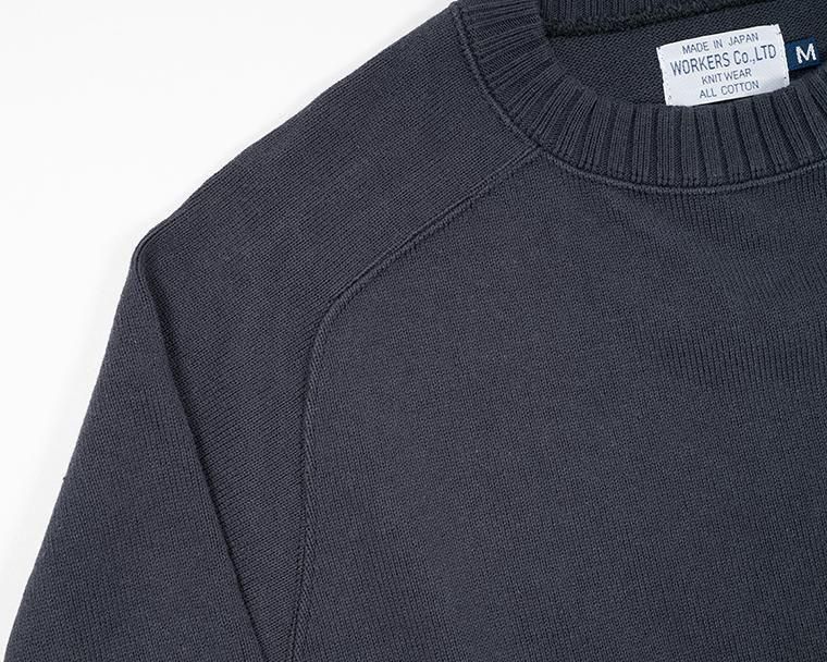 ワーカーズ WORKERS K&T H コットンサドルショルダーセーター