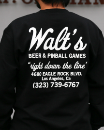 <img class='new_mark_img1' src='https://img.shop-pro.jp/img/new/icons14.gif' style='border:none;display:inline;margin:0px;padding:0px;width:auto;' />WALT'S BAR 롼å LOGO CREW SWEAT ֥å
