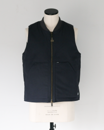 <img class='new_mark_img1' src='https://img.shop-pro.jp/img/new/icons14.gif' style='border:none;display:inline;margin:0px;padding:0px;width:auto;' />BLUCO WORK GARMENT ֥륳 155-35-013 ֥顼å٥ RIB COLLAR DUCK VEST 㥳