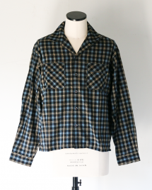 <img class='new_mark_img1' src='https://img.shop-pro.jp/img/new/icons14.gif' style='border:none;display:inline;margin:0px;padding:0px;width:auto;' />TOWN CRAFT 󥯥ե 50S W-FLAP LOOP COLLAR SHIRTS by YOSEI ABUKU ֥եåץ롼ץ顼 ֥å