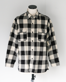 <img class='new_mark_img1' src='https://img.shop-pro.jp/img/new/icons14.gif' style='border:none;display:inline;margin:0px;padding:0px;width:auto;' />WORKER  Deluxe Shirt, Open Front, ǥå ץե White Buffalo Check