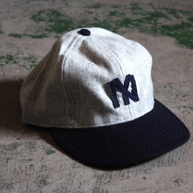 GS x Ebbets Field Flannels Cotton Canvas Hat: Khaki / White NY