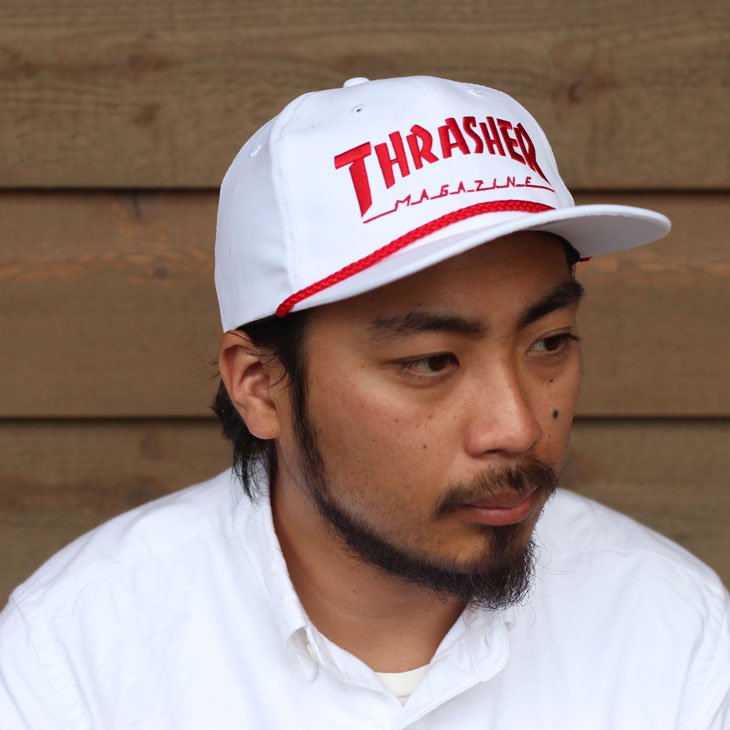 THRASHER スラッシャー LOGO ROPE SNAPBACK CAP ロゴロープスナップ