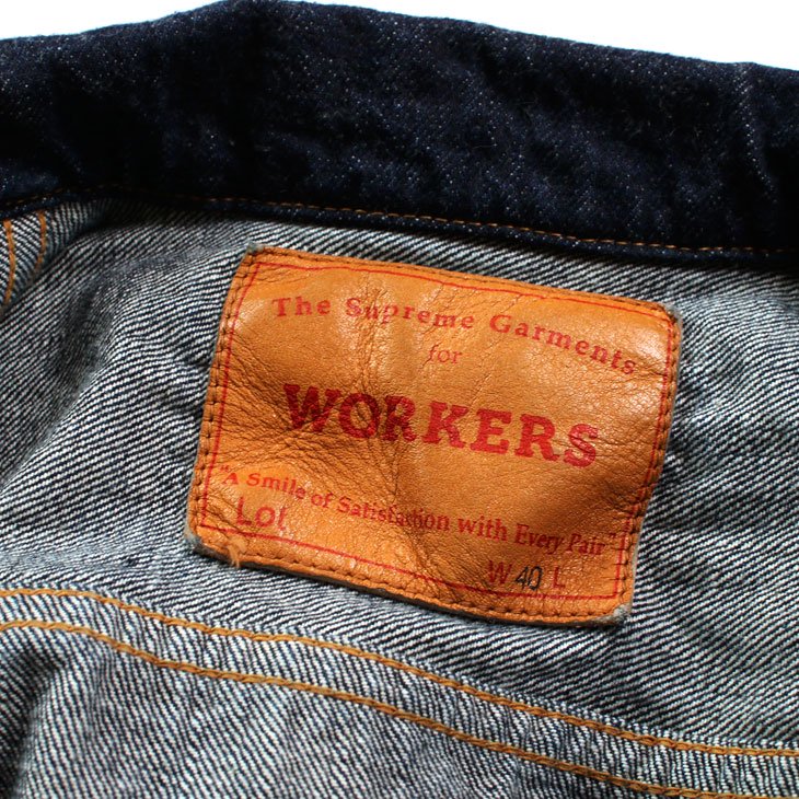 WORKERS K&T H ワーカーズ Denim Jacket デニムジャケット Type1 13.78