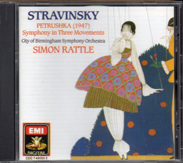 ストラヴィンスキー：ペトルーシュカ，3楽章の交響曲　ラトル＝CBSO （CDC749053） - クラシックの中古CD屋ファルスタッフ