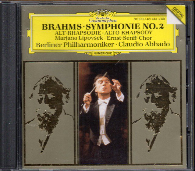 ブラームス：交響曲第2番，アルト・ラプソディ　アバド＝BP 他 （外DG） - クラシックの中古CD屋ファルスタッフ