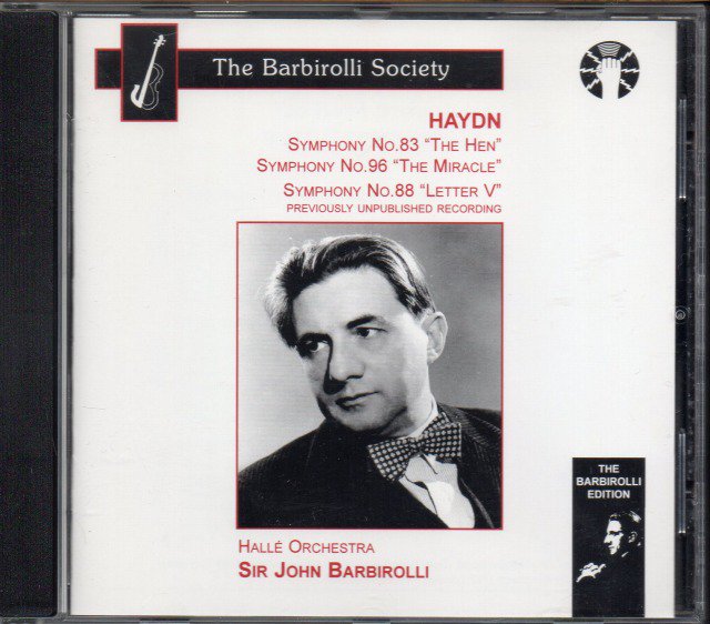 廃盤 バルビローリ R シュトラウス ばらの騎士 組曲 こうもり 序曲 ハイドン 交響曲 83番 レハール 金と銀 BBC Strauss Haydn Barbirolli