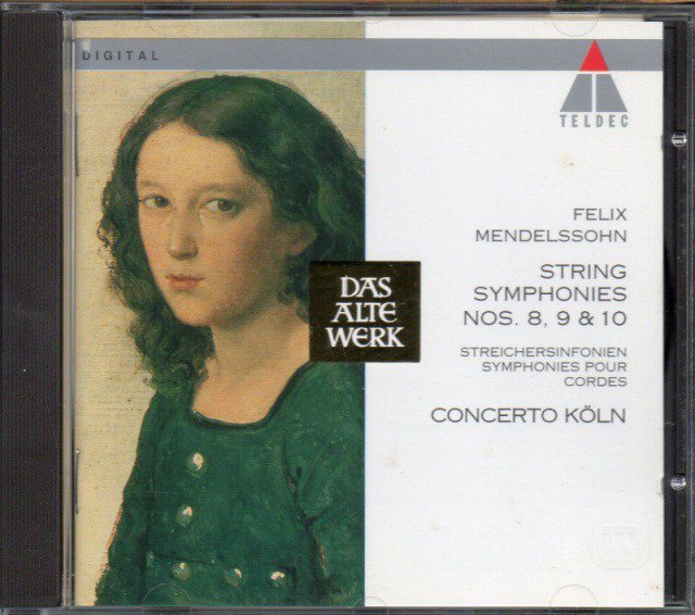 メンデルスゾーン：弦楽のための交響曲第8～10番　コンチェルト・ケルン （外TELDEC） - クラシックの中古CD屋ファルスタッフ