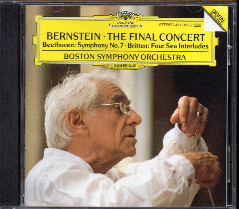 ＜バーンスタイン最後のコンサート＞ ベートーヴェン：交響曲第7番 他　BSO /L （外DG） - クラシックの中古CD屋ファルスタッフ
