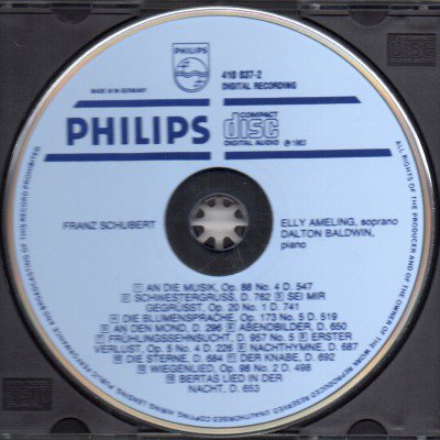 シューベルト歌曲集 (13曲) アーメリング(S) /82年 （外PHILIPS・水色 