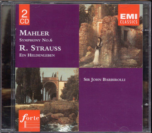 マーラー：交響曲第6番，Rシュトラウス：英雄の生涯　バルビローリ＝NPO, LSO （外EMI・2CD） - クラシックの中古CD屋ファルスタッフ