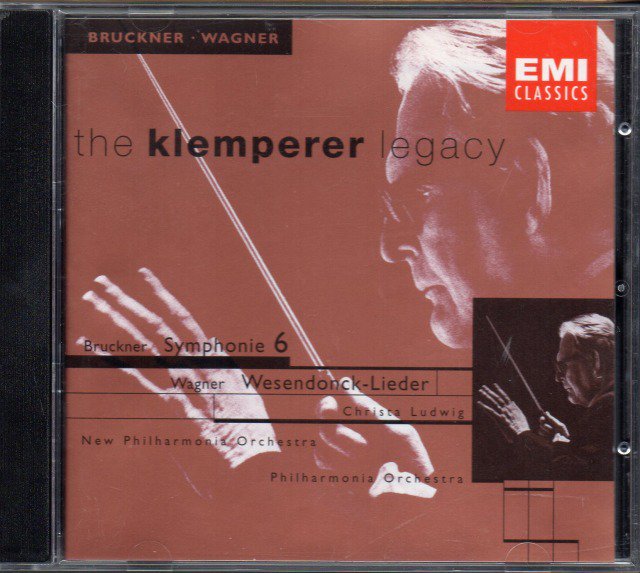 ブルックナー：交響曲第6番，ワーグナー：ヴェーセンドンク歌曲集　クレンペラー＝NPO，ルートヴィヒ(MS) （外EMI） -  クラシックの中古CD屋ファルスタッフ