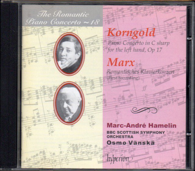 マルクス，コルンゴルト：ピアノ協奏曲　アムラン(p) ヴァンスカ＝BBC蘇so （CDA66990） - クラシックの中古CD屋ファルスタッフ