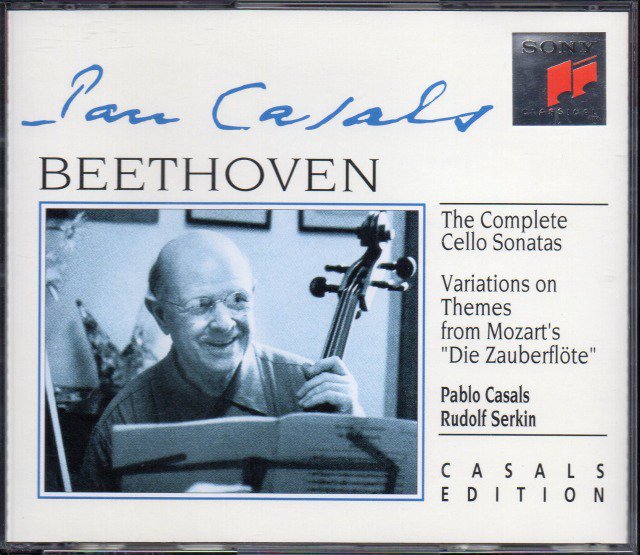 ベートーヴェン：チェロ・ソナタ全曲　カザルス(vc) Rゼルキン(p) （SM2K58985・2CD） - クラシックの中古CD屋ファルスタッフ