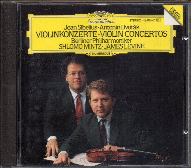 （外DG）　レヴァイン＝BP　ミンツ(vn)　シベリウス，ドヴォルザーク：ヴァイオリン協奏曲　クラシックの中古CD屋ファルスタッフ
