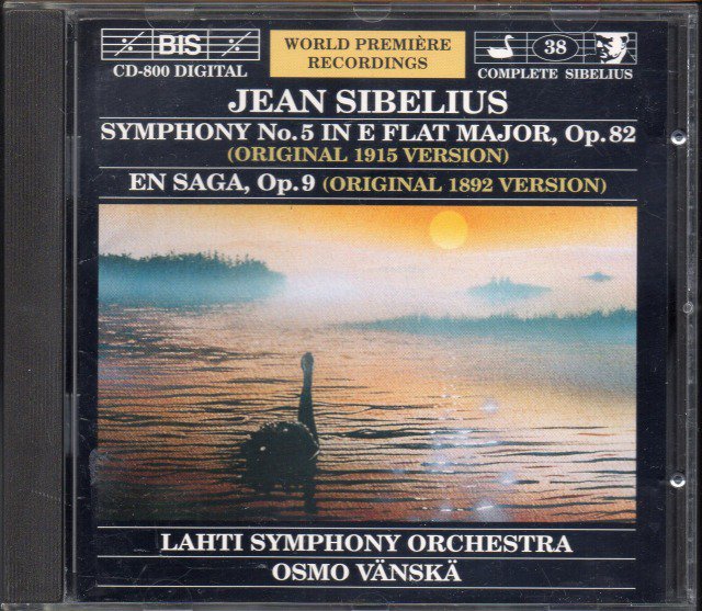 シベリウス：交響曲第5番，伝説 (ともに原典版)　ヴァンスカ＝ラハティso （BIS800） - クラシックの中古CD屋ファルスタッフ