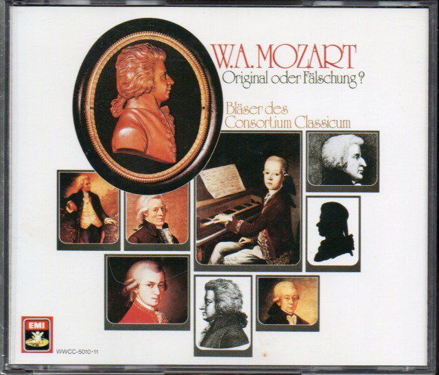 メイン画像：モーツァルト：管楽合奏のための作品集 (偽作集)　コンソルティウム・クラシクム （WWCC5010・2CD）ジャケット写真