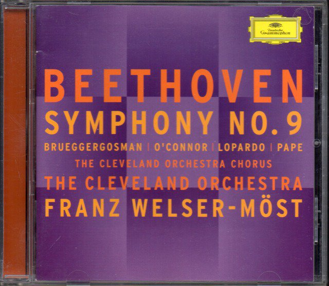ベートーヴェン：交響曲第9番　/L　ウェルザー=メスト＝Clev　他　（外DG）　クラシックの中古CD屋ファルスタッフ