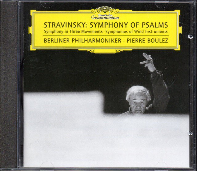 ストラヴィンスキー：詩篇交響曲，3楽章の交響曲 他 ブーレーズ＝BP 他 （外DG） - クラシックの中古CD屋ファルスタッフ