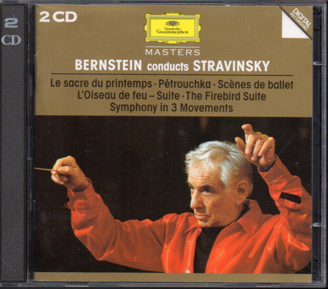 ストラヴィンスキー：3大バレエ，3楽章の交響曲 他　バーンスタイン＝IPO /L （外DG・2CD） - クラシックの中古CD屋ファルスタッフ
