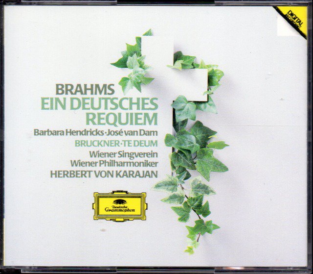 ヘルベルト・フォン・カラヤン(cond) CD ブラームス:ドイツ・レクイエム/ブルックナー:テ・デウム