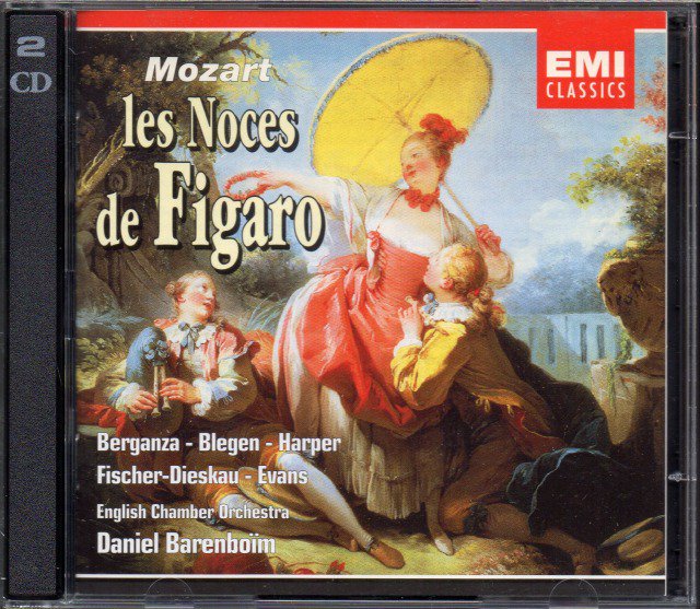 モーツァルト：フィガロの結婚　バレンボイム＝ECO； ブレゲン(S) 他 （外EMI・2CD）