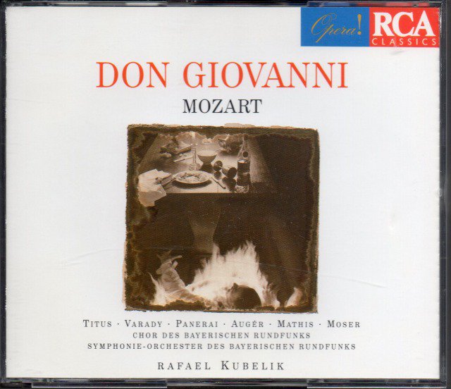 モーツァルト ドン・ジョヴァンニ クーベリック オジェー ヴァラディ マティス バイエルン Mozart Don Giovanni Kubelik eurodisc