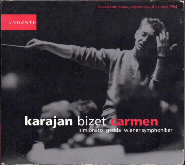 ビゼー：カルメン　カラヤン＝WS； シミオナート(MS) ゲッダ(T) 他 /L （AN3100・2CD） - クラシックの中古CD屋ファルスタッフ