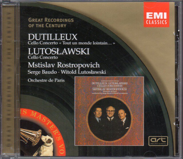 デュティユー，ルトスワフスキ：チェロ協奏曲　ロストロポーヴィチ(vc) （EMI） - クラシックの中古CD屋ファルスタッフ