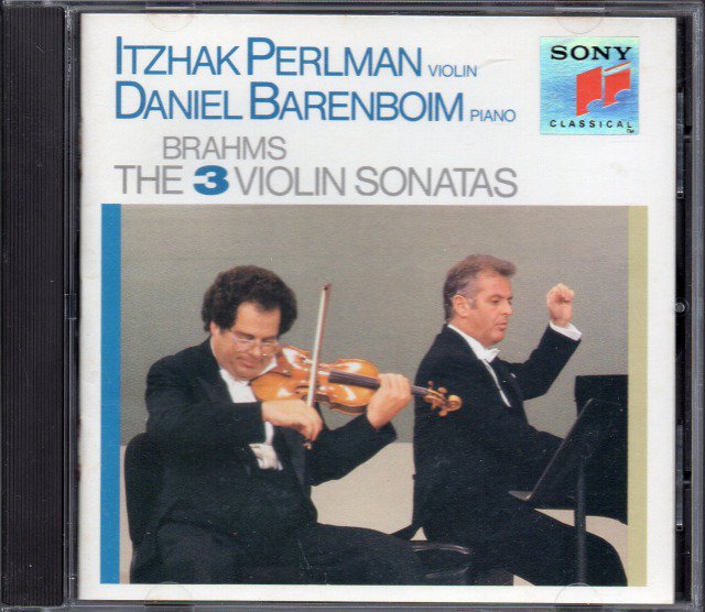 ブラームス：ヴァイオリン・ソナタ集　パールマン(vn) バレンボイム(p) （SK45819） - クラシックの中古CD屋ファルスタッフ