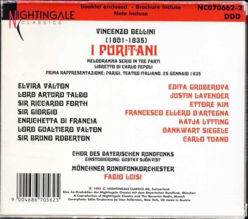 サブ画像1:▽ベッリーニ:清教徒 ルイージ=MRO; グルベローヴァ(S) 他 /L (NC070562・3CD)ジャケット写真 サブ画像1:▽ベッリーニ:清教徒 ルイージ=MRO; グルベローヴァ(S) 他 /L (NC070562・3CD)ジャケット写真