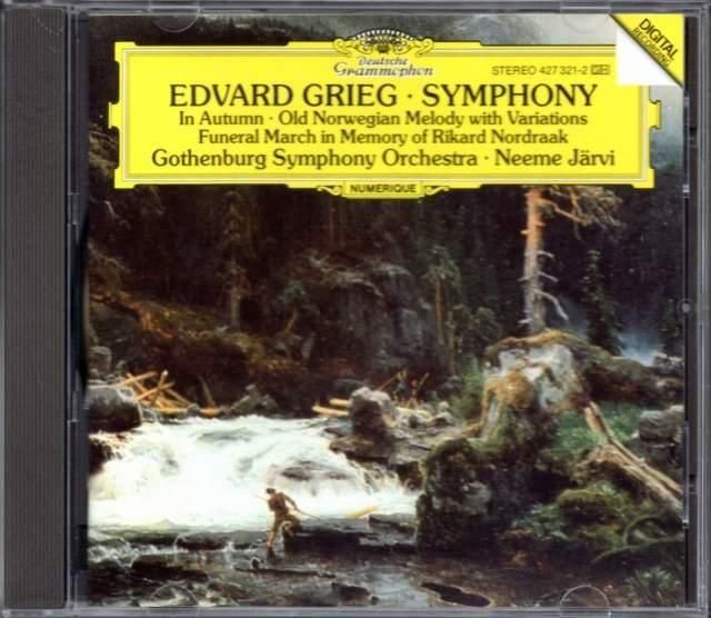 グリーグ：交響曲，秋に 他 Nヤルヴィ＝エーテボリso （DG
