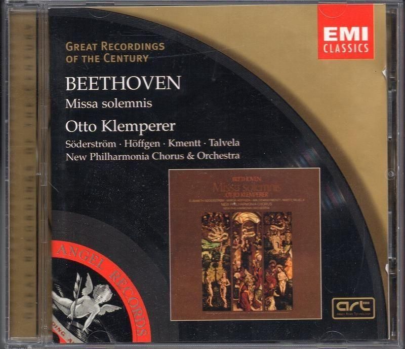 ベートーヴェン：ミサ・ソレムニス クレンペラー＝NPO，同cho 他 （EMI